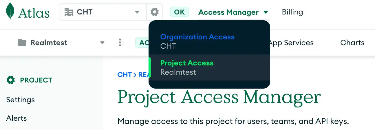 Clique em Access Manager