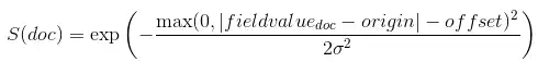 Captura de tela do cálculo de decaimento