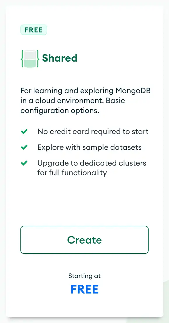 tipo de compartilhamento de cluster