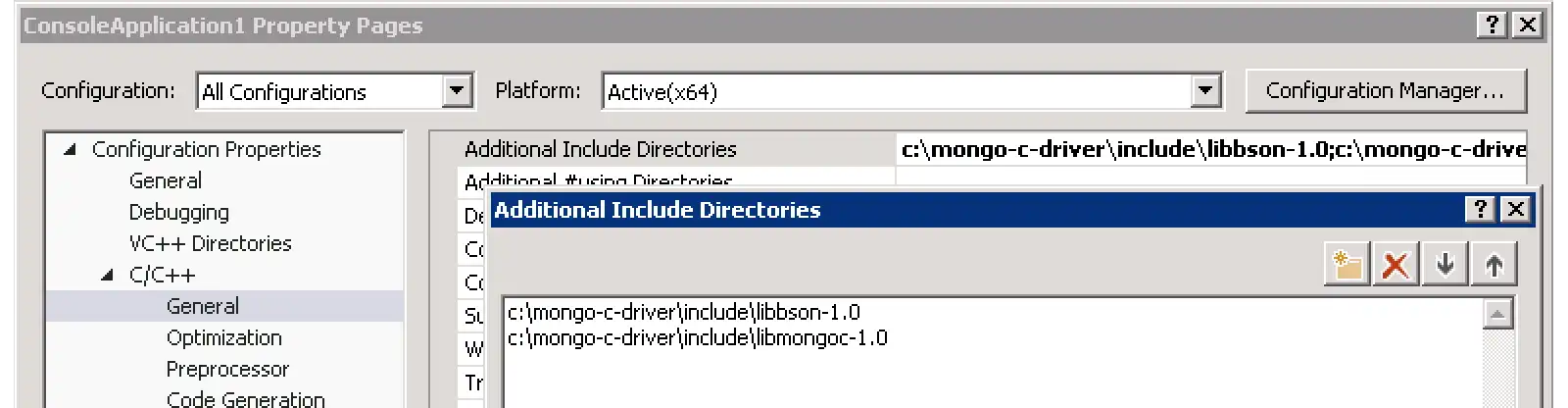 Incluir diretórios