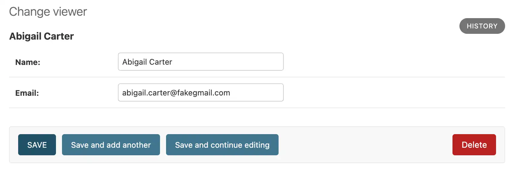 As informações do seu visualizador selecionado.